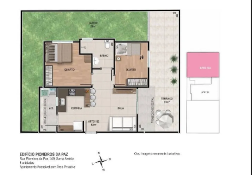 Apartamento, 3 quartos, 45 m² - Foto 4