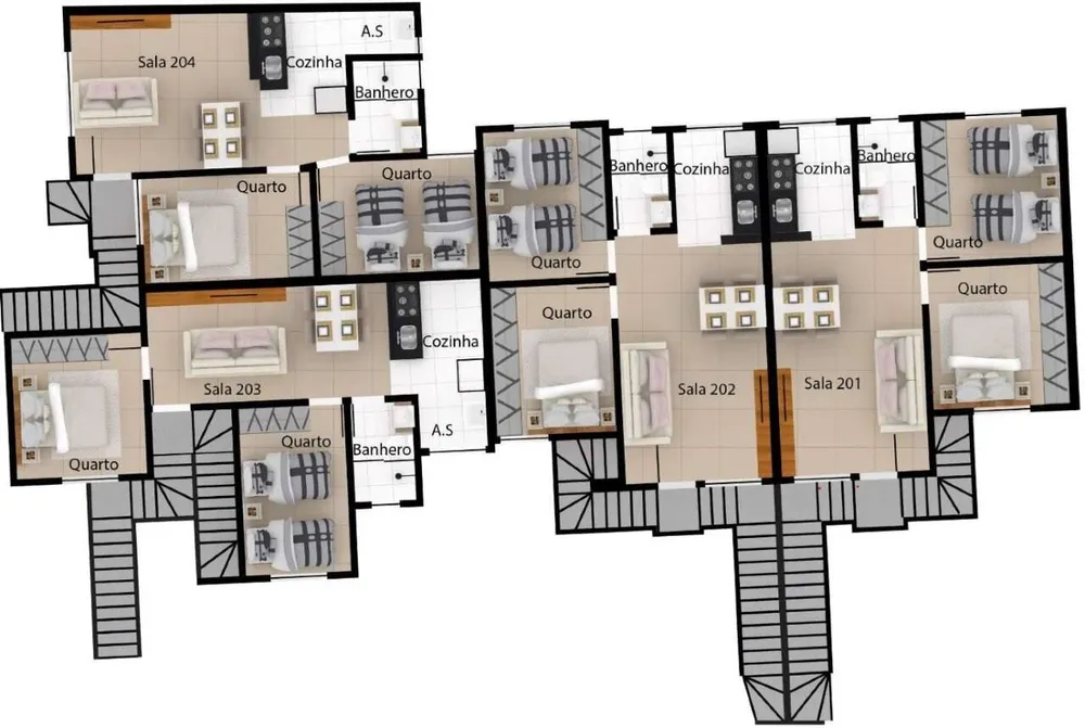 Cobertura, 2 quartos, 45 m² - Foto 12