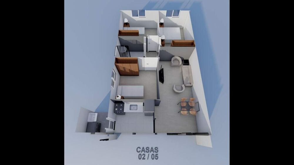 Casa à venda com 3 quartos, 54m² - Foto 2