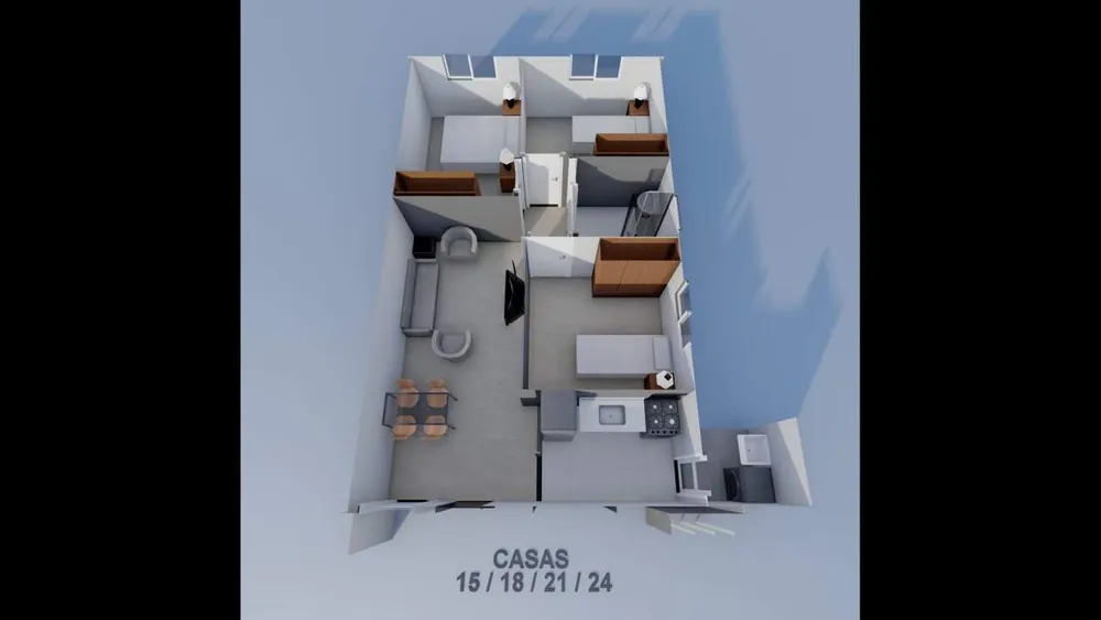 Casa, 3 quartos, 54 m² - Foto 5
