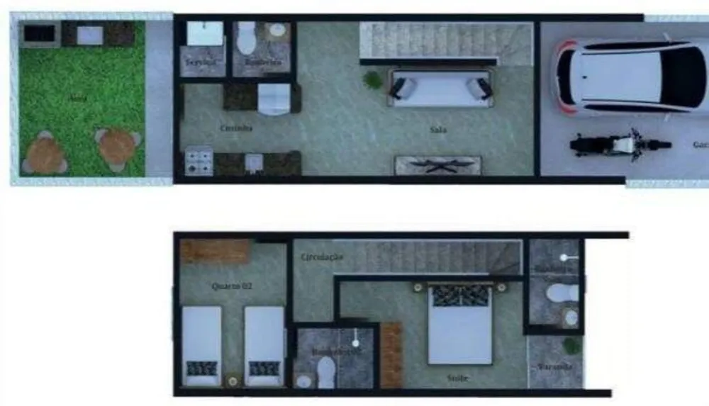 Casa, 2 quartos, 67 m² - Foto 3