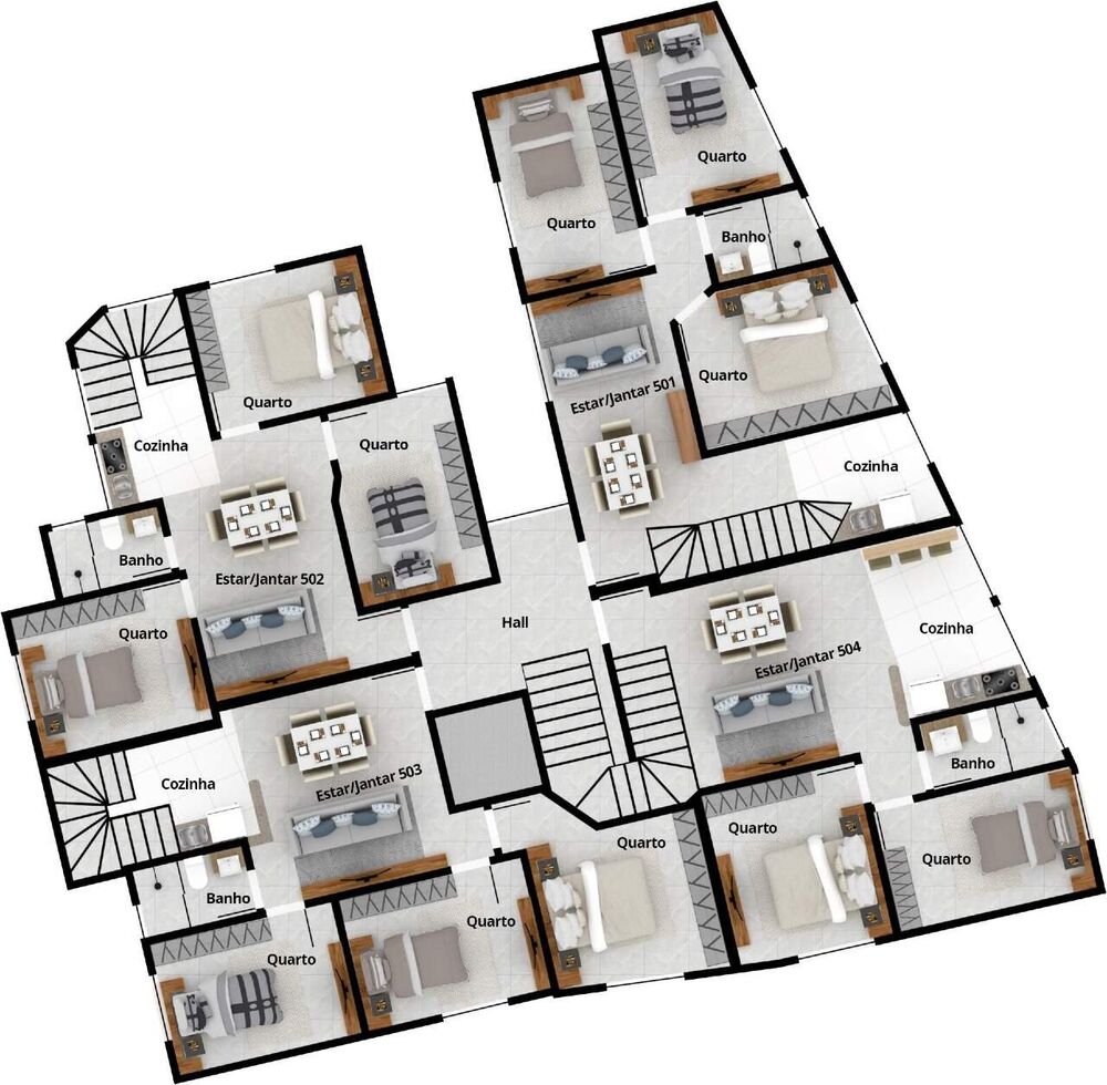 Apartamento, 3 quartos, 48 m² - Foto 2