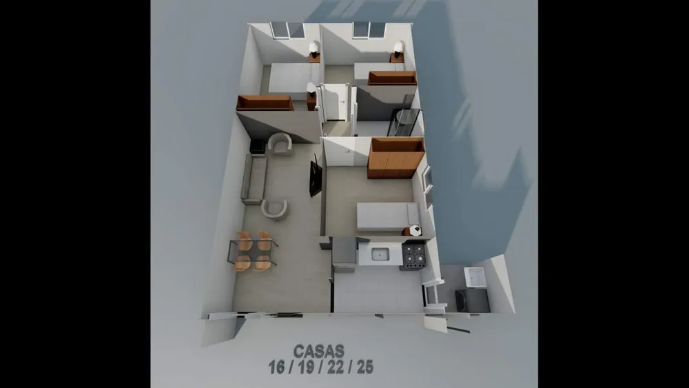 Casa, 3 quartos, 54 m² - Foto 8