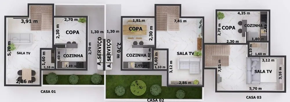 Casa, 3 quartos, 86 m² - Foto 6