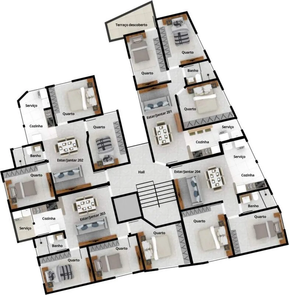 Apartamento, 3 quartos, 48 m² - Foto 8