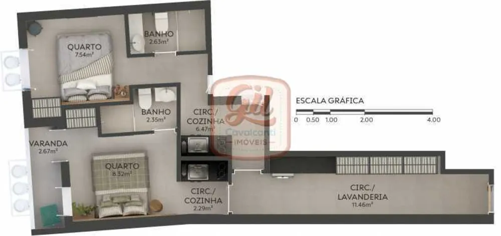Loft, 55 m² - Foto 6