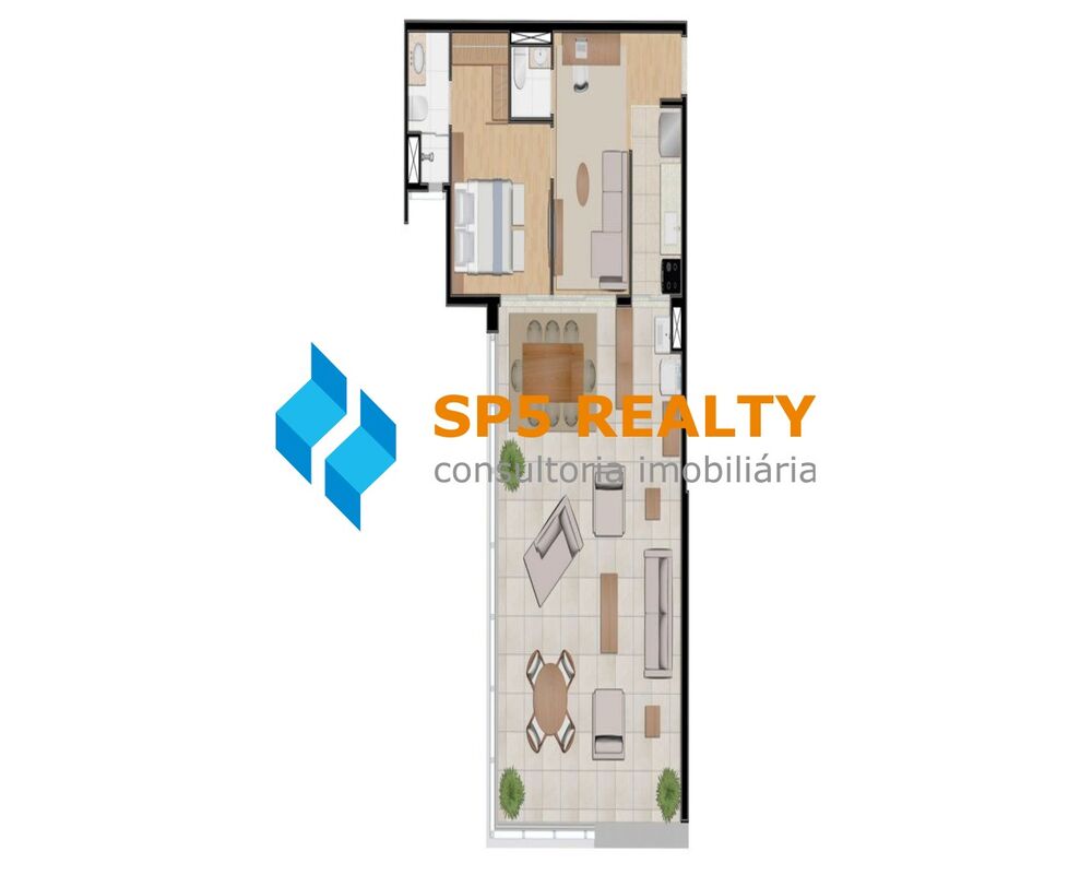 Apartamento, 1 quarto, 52 m² - Foto 5