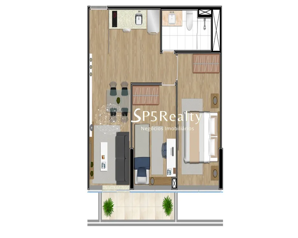 Apartamento, 2 quartos, 50 m² - Foto 3