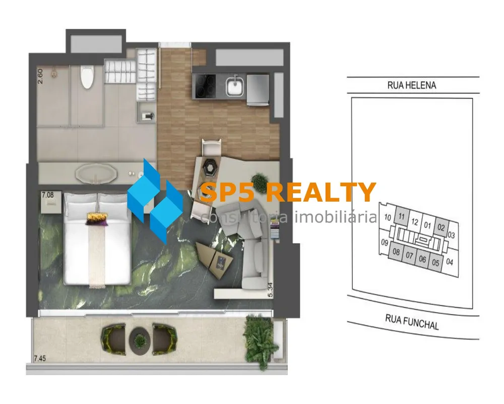 Apartamento, 1 quarto, 53 m² - Foto 20