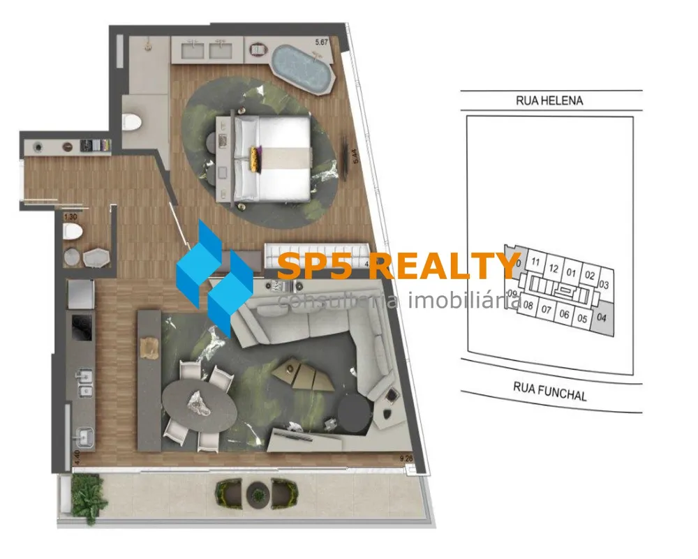 Apartamento, 1 quarto, 53 m² - Foto 18