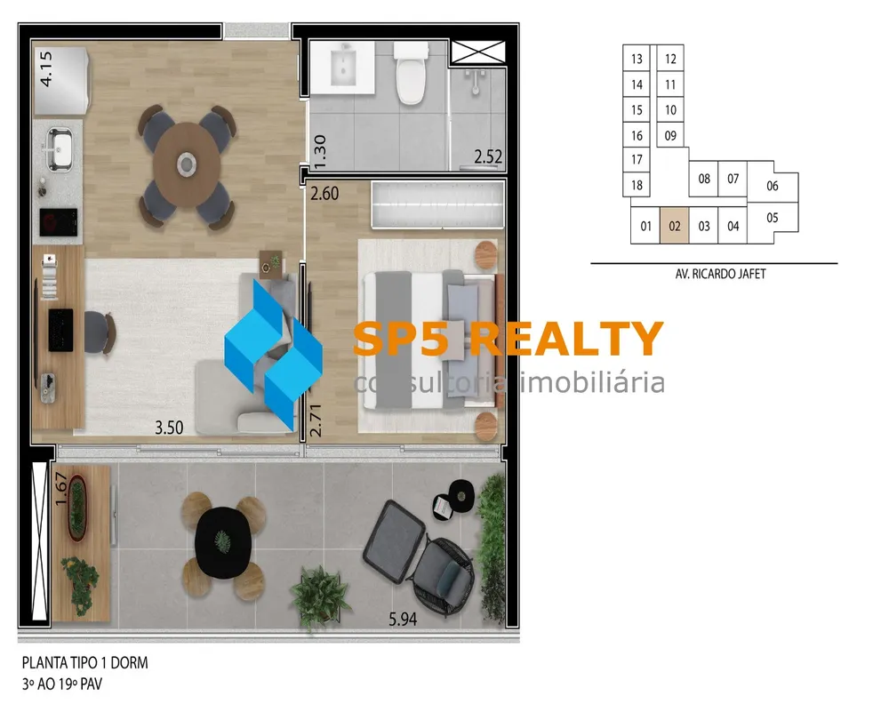 Apartamento, 1 quarto, 40 m² - Foto 12
