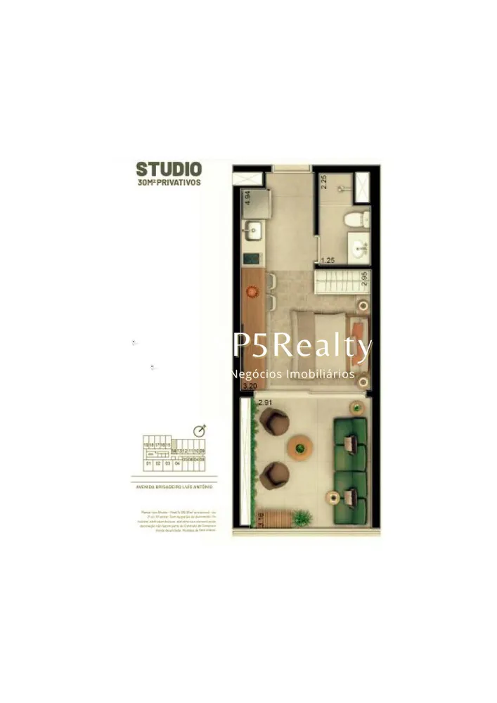 Apartamento, 1 quarto, 27 m² - Foto 16