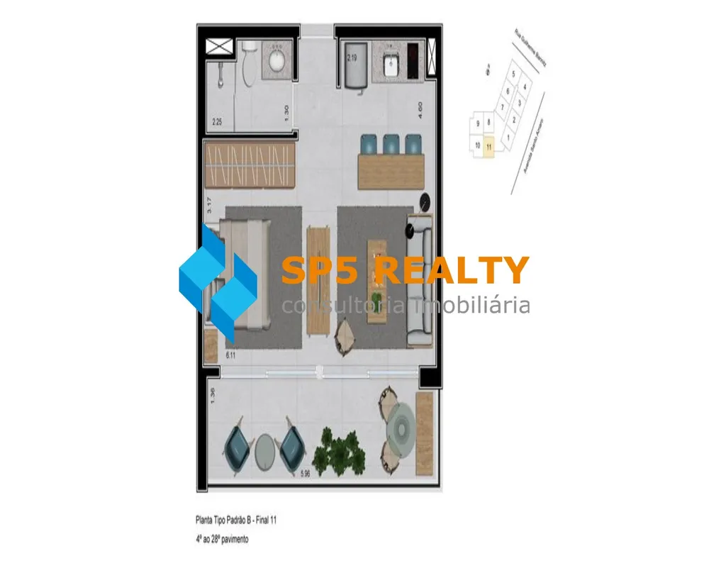 Apartamento, 1 quarto, 42 m² - Foto 18