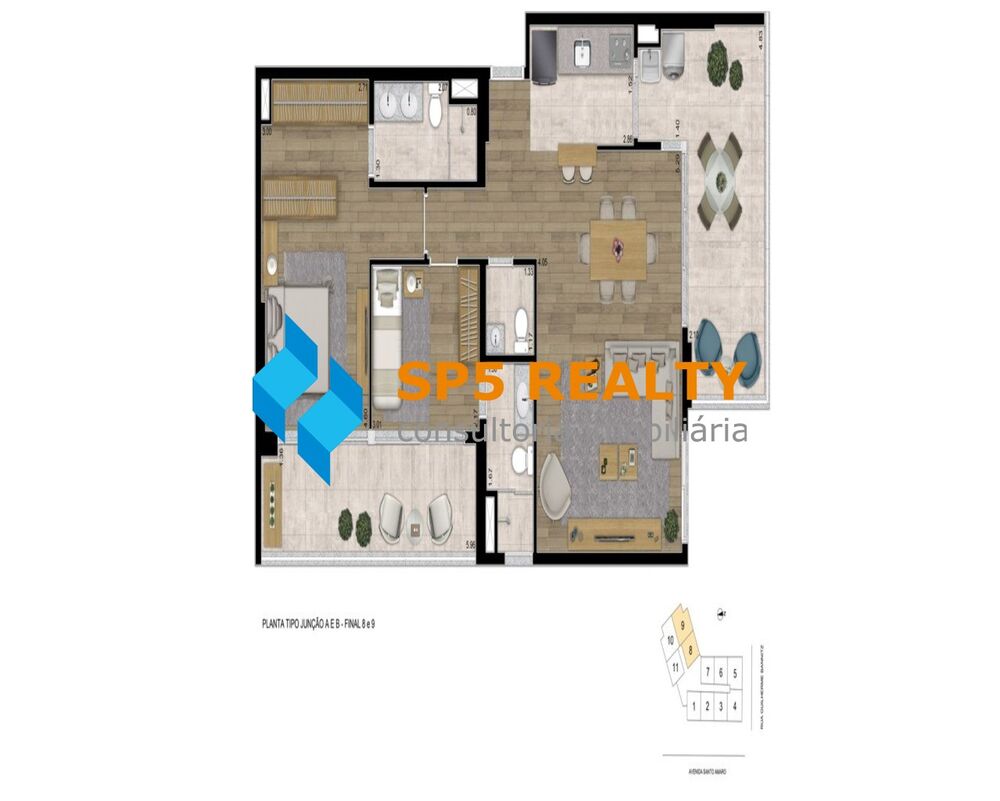 Apartamento, 1 quarto, 42 m² - Foto 1