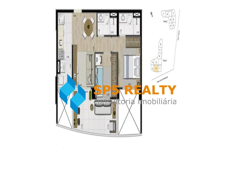 Apartamento, 1 quarto, 61 m² - Foto 15