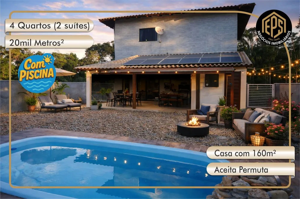 Sítio, 4 quartos, 2 hectares - Foto 1