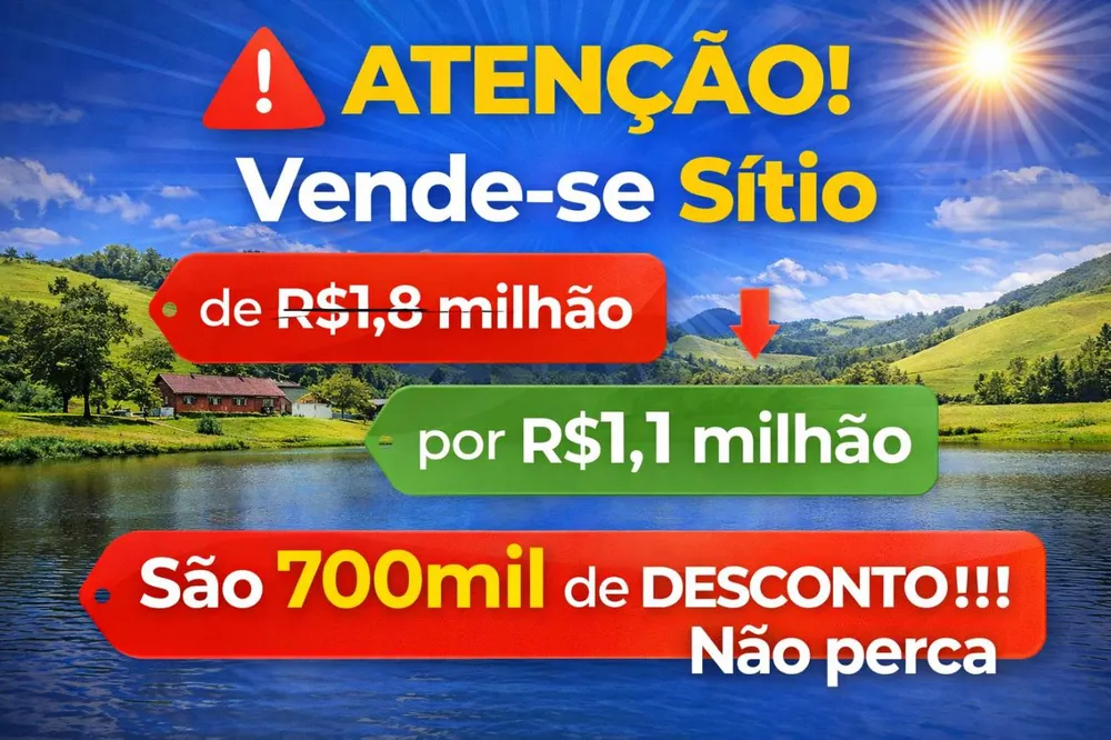 Sítio, 3 quartos, 2 hectares - Foto 1