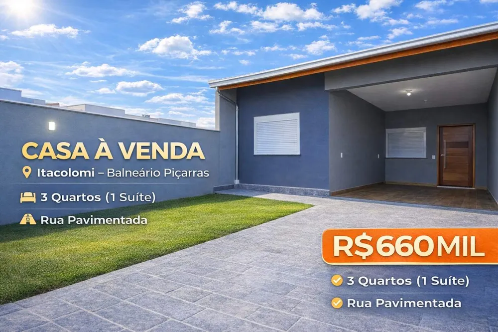 Casa, 3 quartos - Foto 1