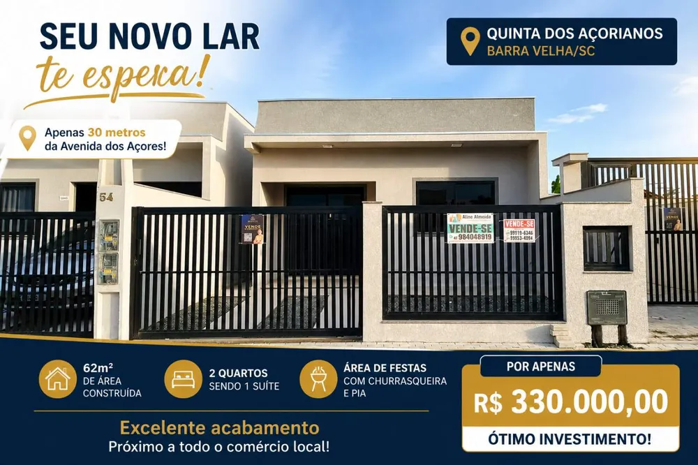 Casa, 2 quartos, 61 m² - Foto 1