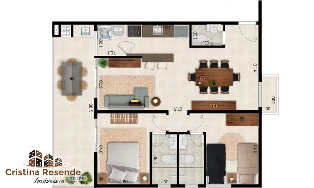 Apartamento, 2 quartos - Foto 7