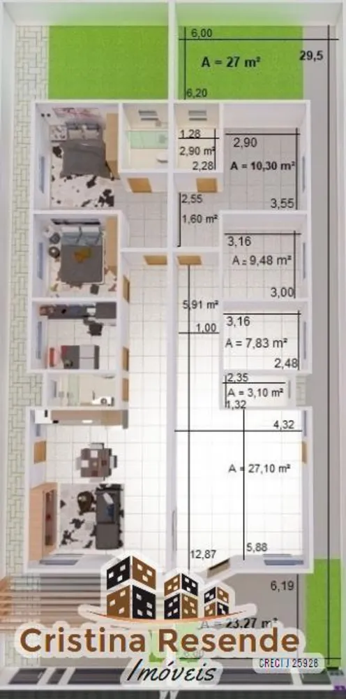 Casa, 3 quartos, 180 m² - Foto 1