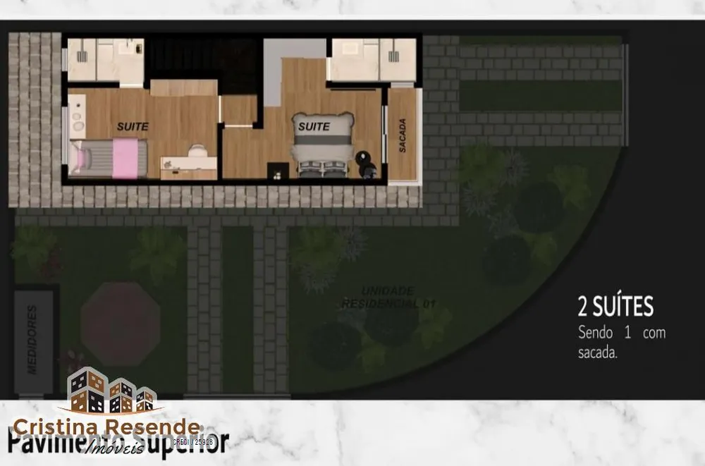 Casa, 2 quartos, 69 m² - Foto 2