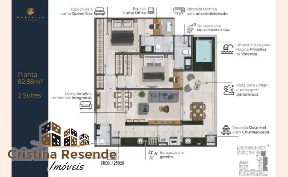 Apartamento, 2 quartos, 70 m² - Foto 6
