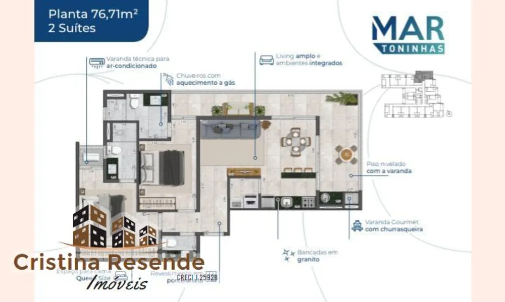 Apartamento, 1 quarto, 36 m² - Foto 21