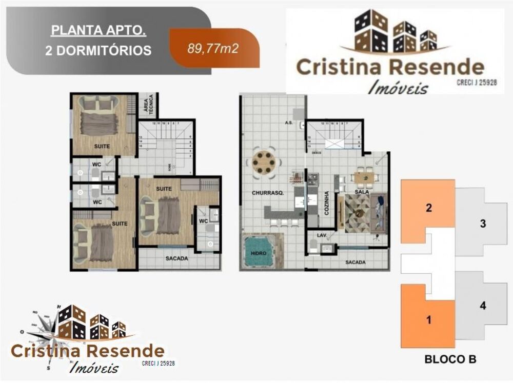 Apartamento, 2 quartos - Foto 3