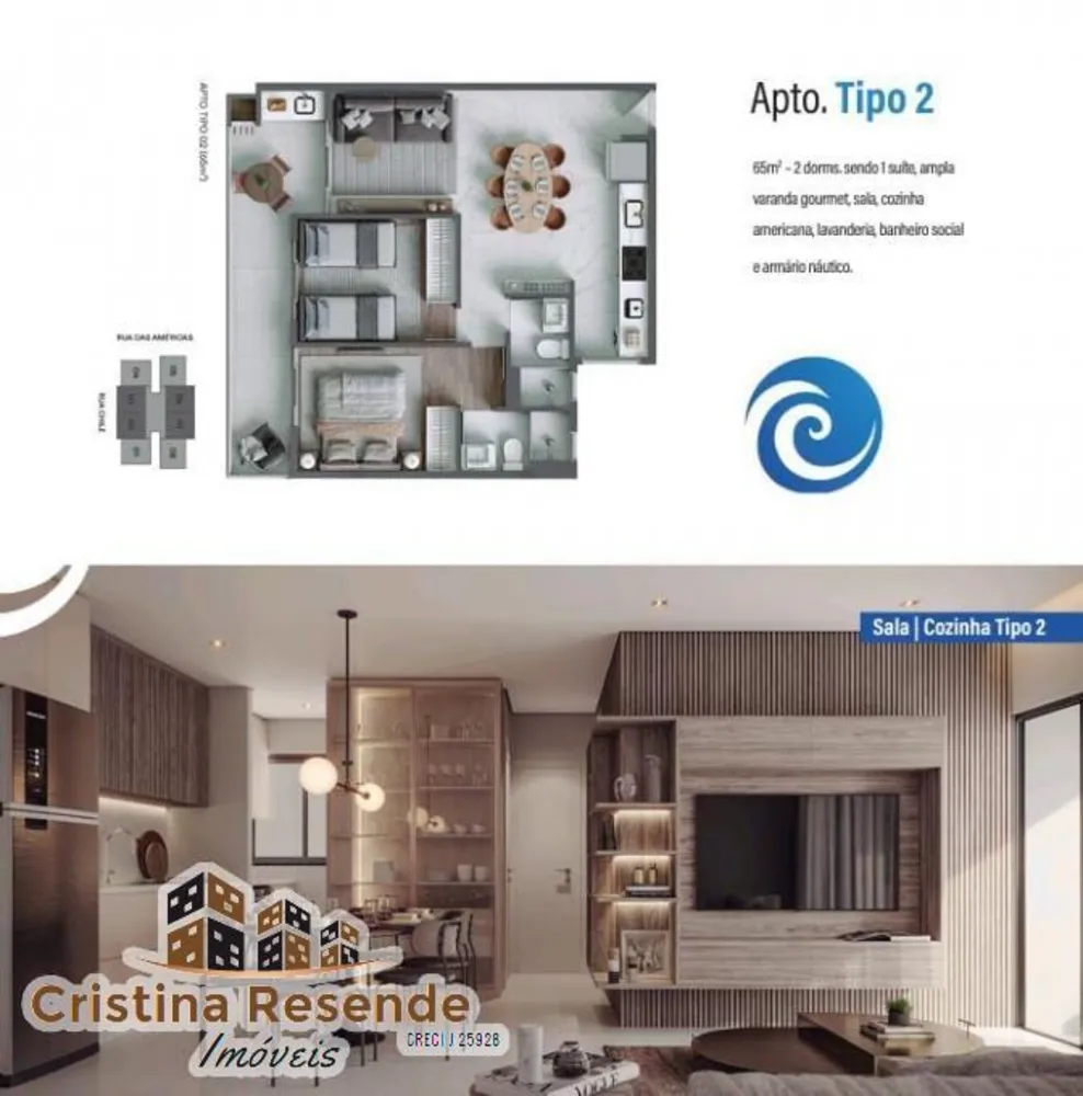 Apartamento, 2 quartos, 65 m² - Foto 3