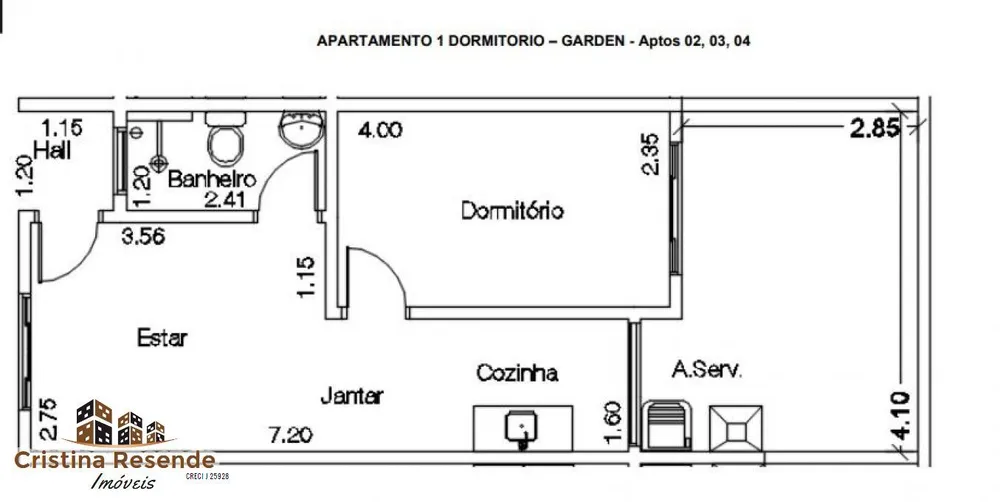 Apartamento, 1 quarto - Foto 3