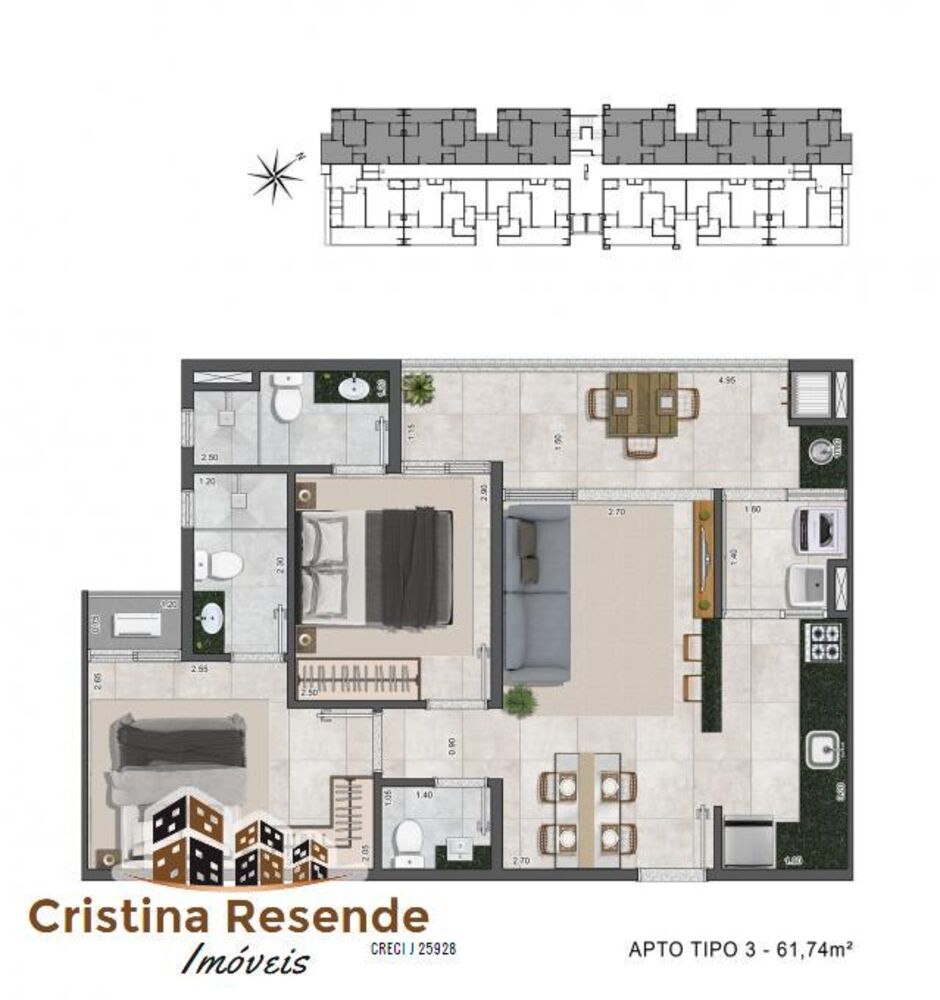 Apartamento à venda com 2 quartos - Foto 8