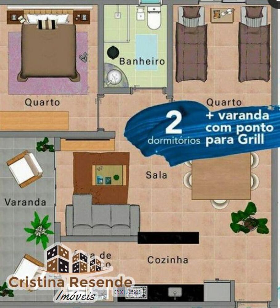 Apartamento, 2 quartos, 56 m² - Foto 8