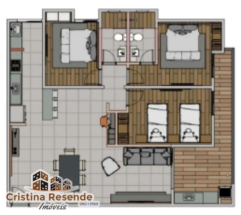 Apartamento, 3 quartos, 105 m² - Foto 4