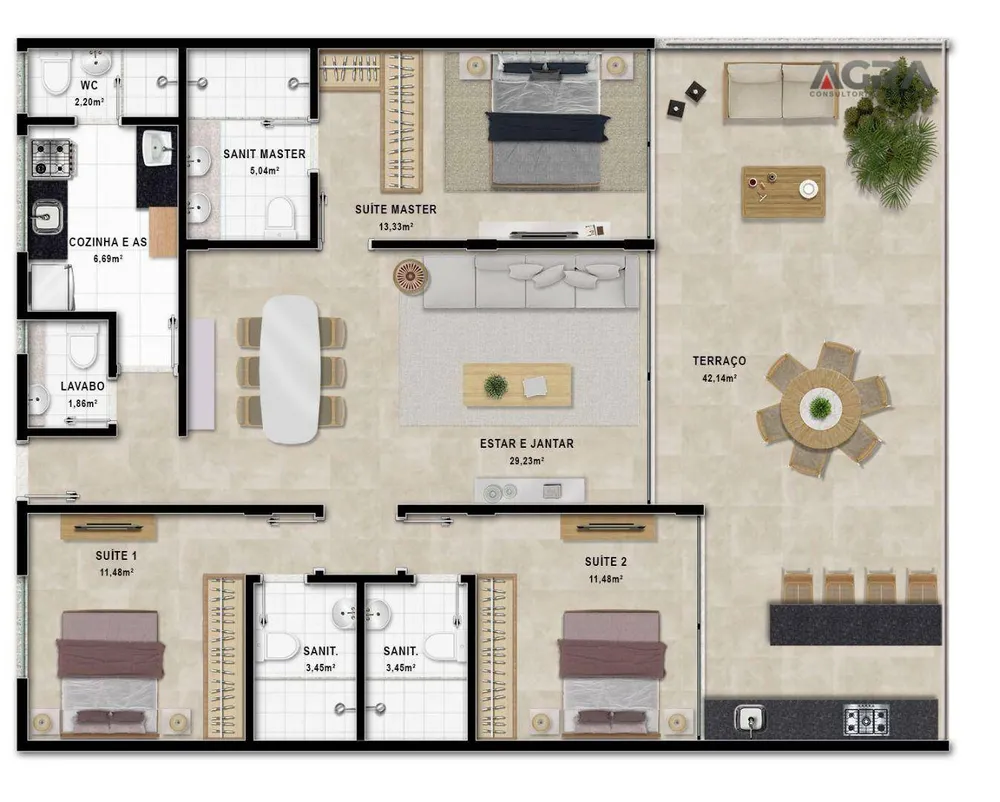Apartamento, 3 quartos, 168 m² - Foto 4