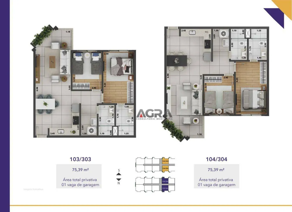 Apartamento, 2 quartos, 75 m² - Foto 3