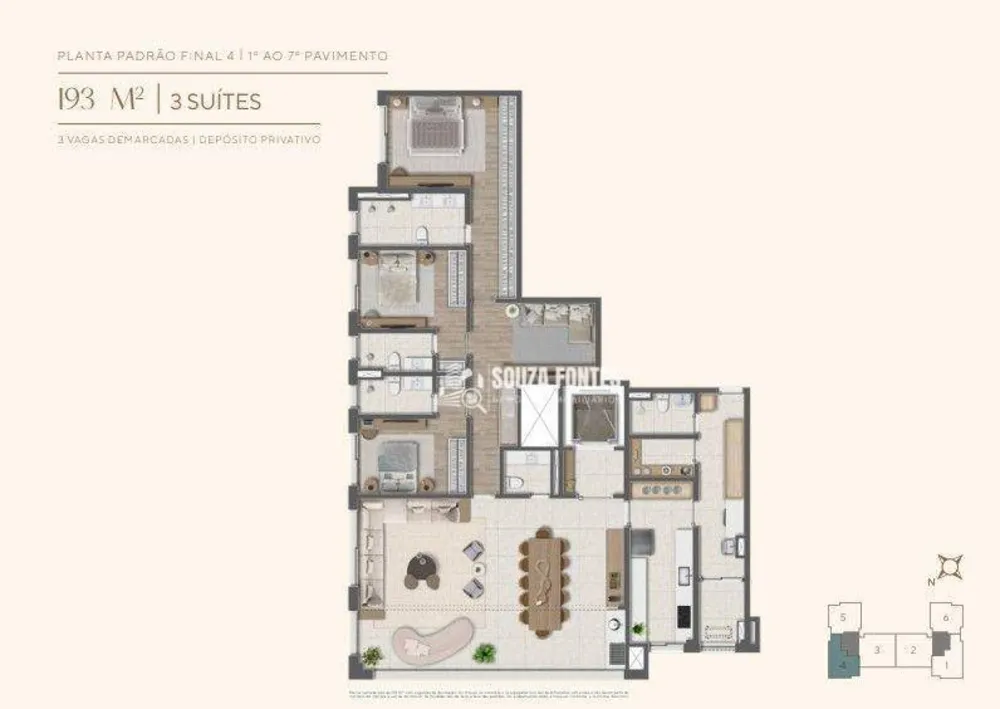 Apartamento, 3 quartos, 253 m² - Foto 3