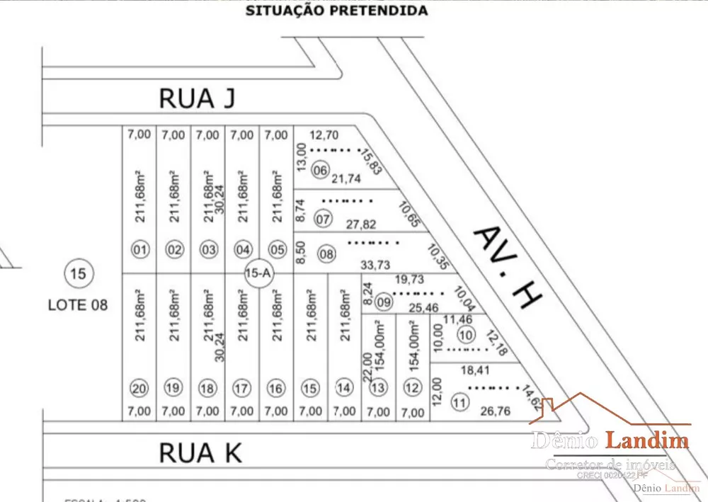 Terreno à venda, 211m² - Foto 1