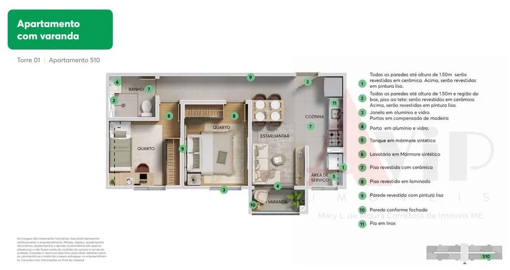 Apartamento, 2 quartos, 41 m² - Foto 4