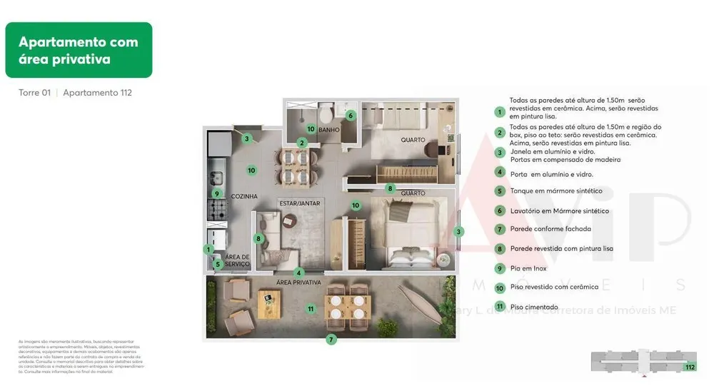 Apartamento, 2 quartos, 41 m² - Foto 3