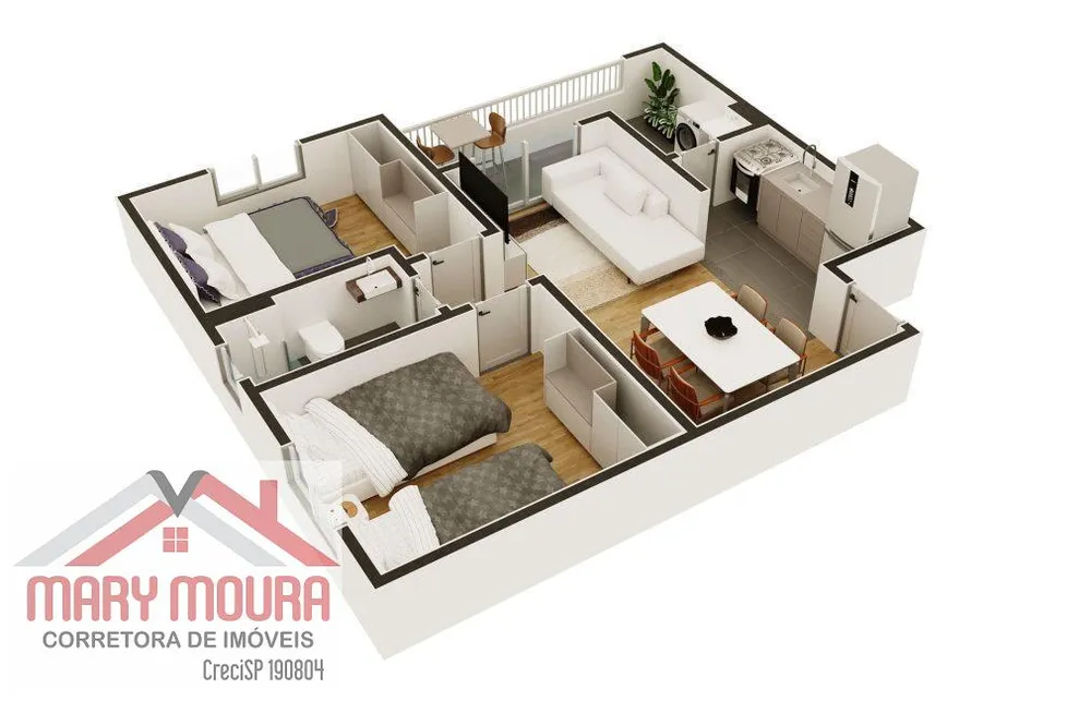 Apartamento, 2 quartos, 47 m² - Foto 7