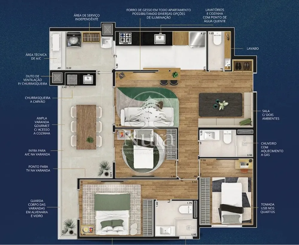 Apartamento, 2 quartos, 91 m² - Foto 4