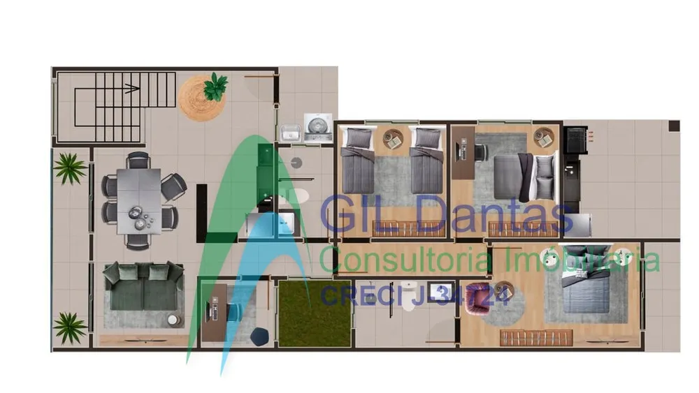 Casa, 3 quartos, 164 m² - Foto 2