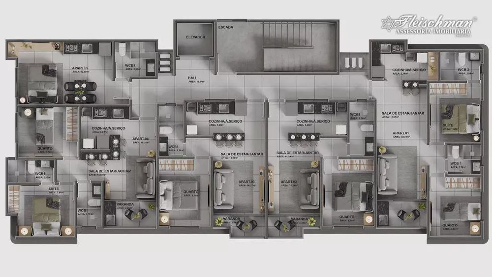 Apartamento, 2 quartos, 52 m² - Foto 17