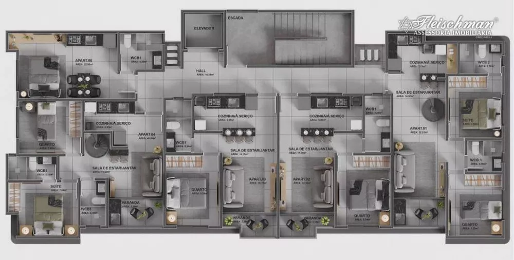 Apartamento, 2 quartos, 52 m² - Foto 16