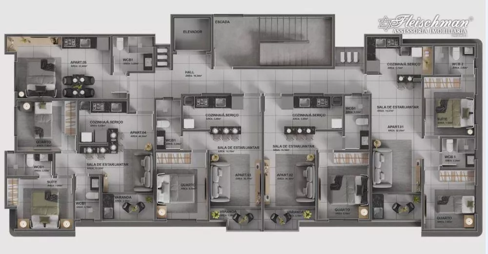 Apartamento, 2 quartos, 52 m² - Foto 19