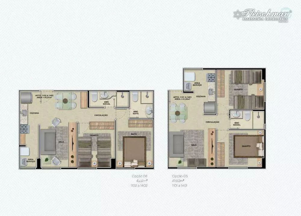 Apartamento, 2 quartos, 43 m² - Foto 13