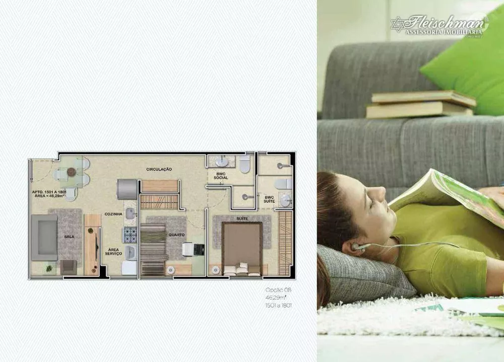 Apartamento, 2 quartos, 43 m² - Foto 15