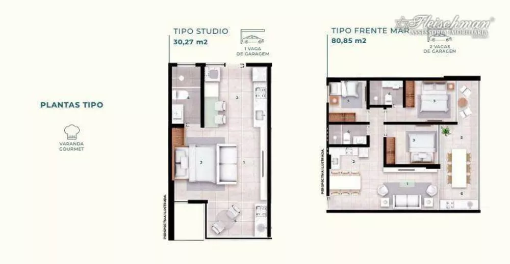 Apartamento, 3 quartos, 30 m² - Foto 1