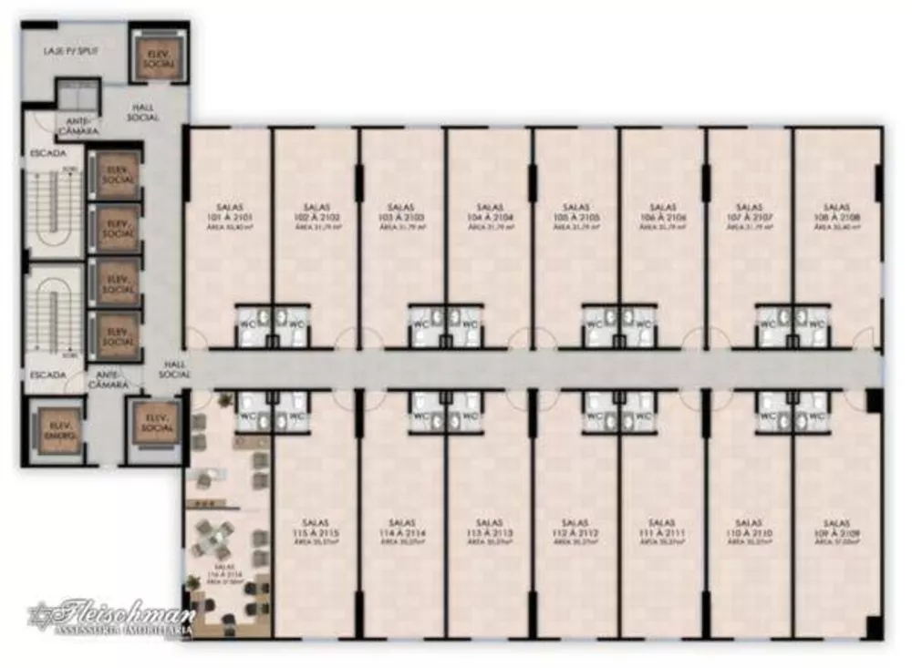 Sala-Conjunto, 31 m² - Foto 17